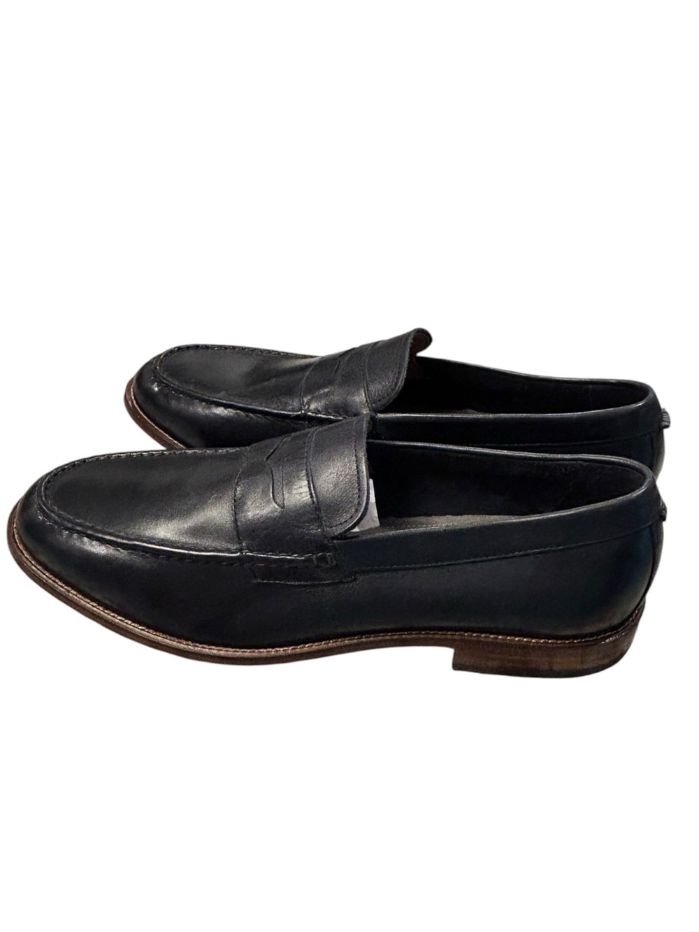 Cole Haan x Todd Snyder Black Leather Penny Loafers Men’s 10M Dress Casual